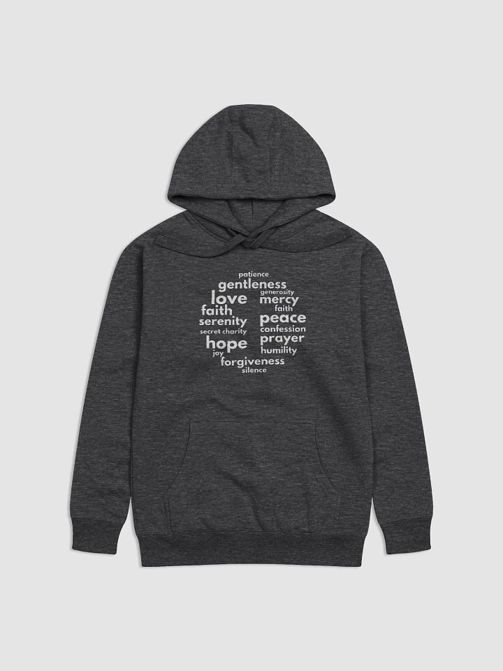 Inspirational Virtues Hoodie with Cross product image (1)