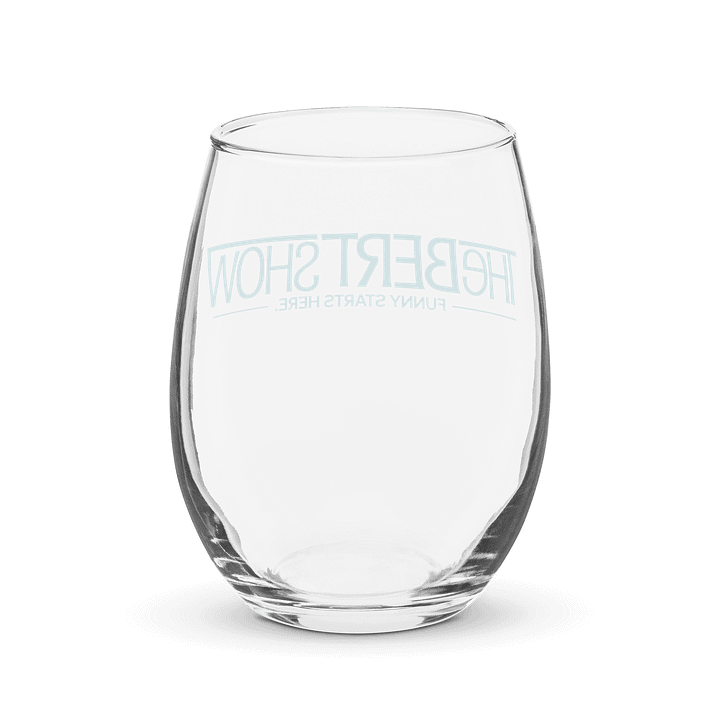 Bert Show Logo Wine Glass product image (2)