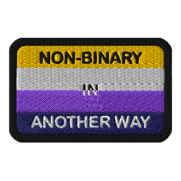 Non-binary In Another Way Patch - Rectangle product image (1)