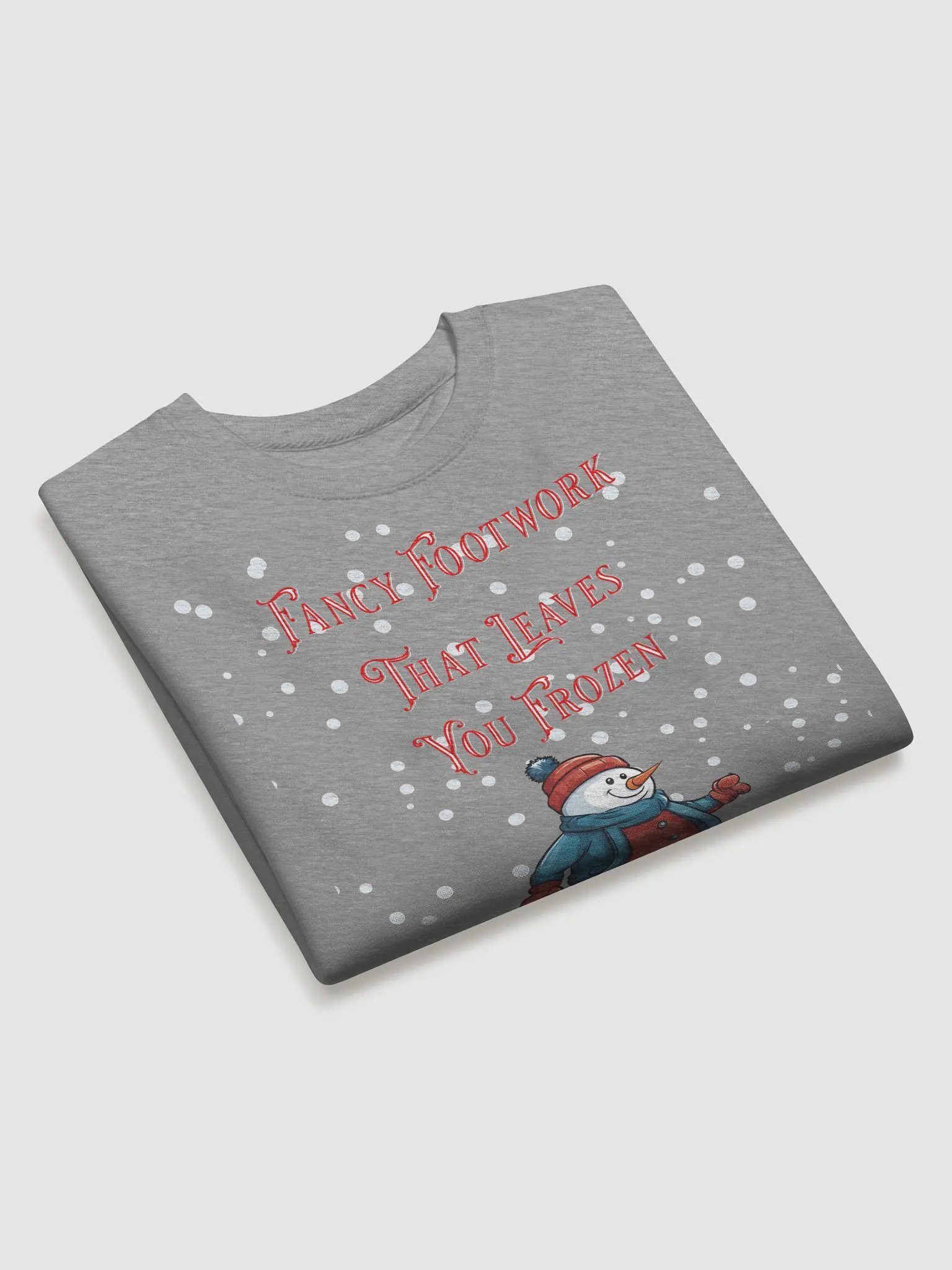 Fancy Footwork That Leaves You Frozen - Soccer Playing Snowman Sweatshirt product image (13)