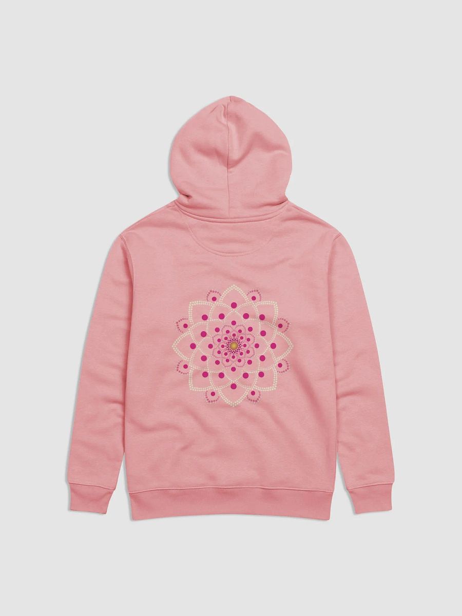 Simple Pink Dot Mandala Unisex Eco Hoodie product image (8)