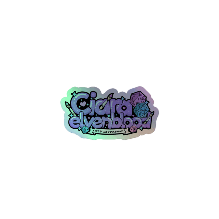Elvenblood Holographic Logo Sticker product image (1)