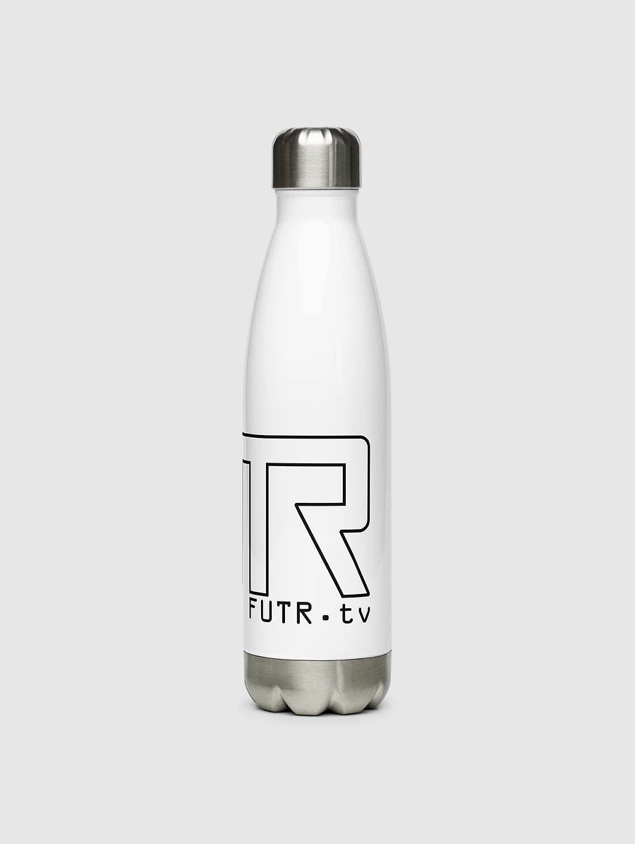 White FUTR Logo Stainless Steel Water Bottle product image (3)