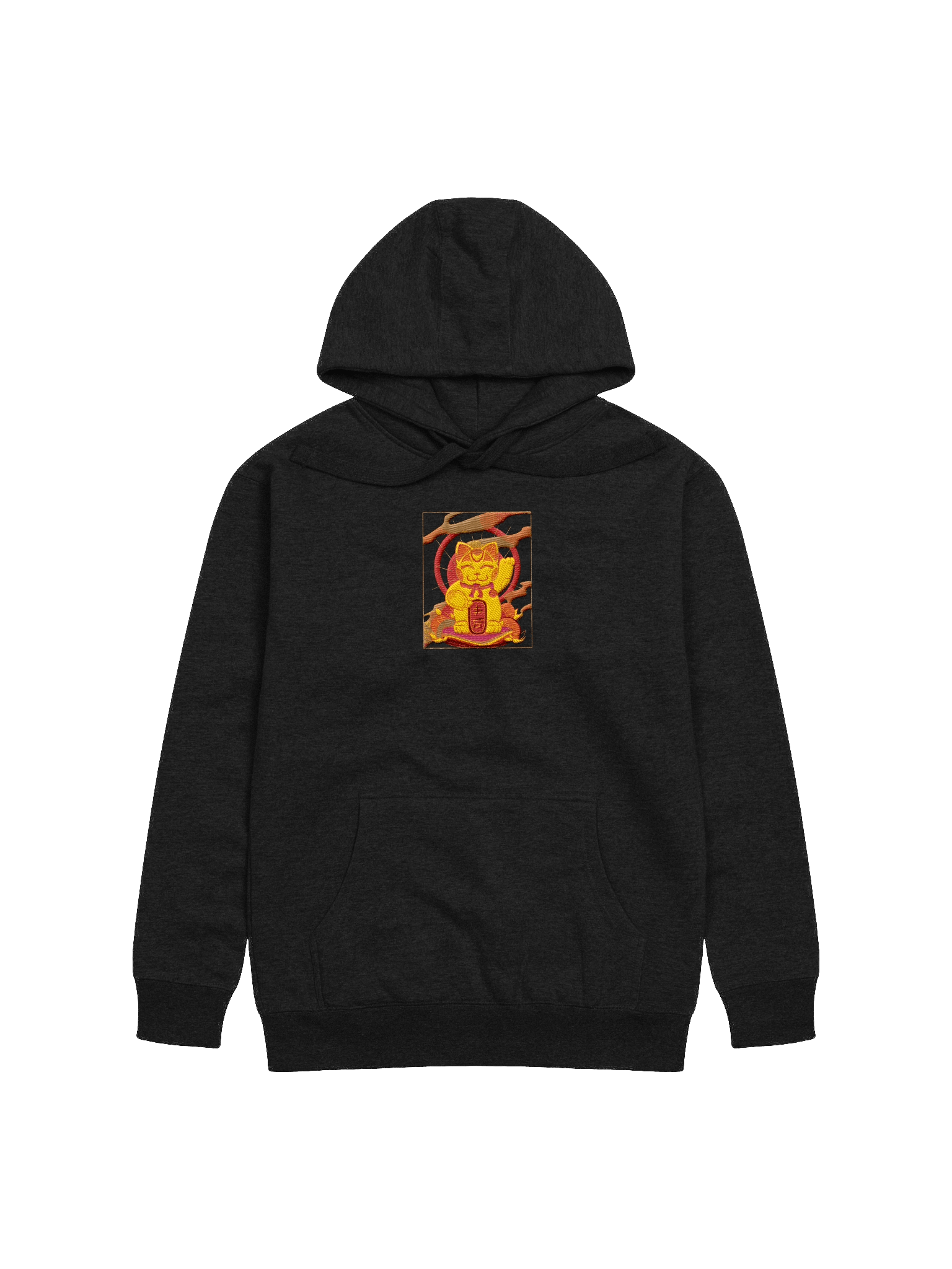 Fortune Cat Hoodie Embroidery product image (2)