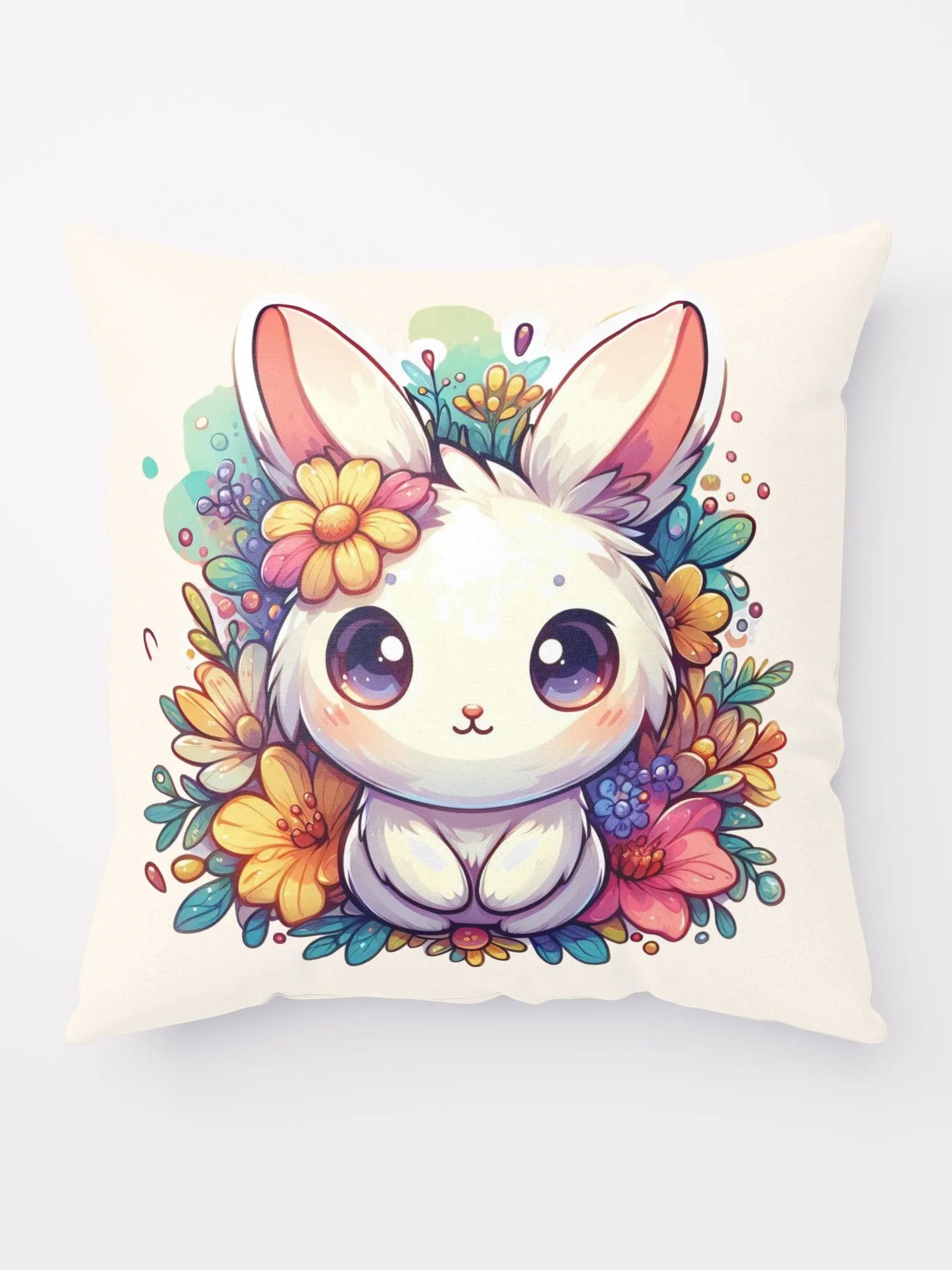 Floral Bunny Bliss Pillow product image (3)