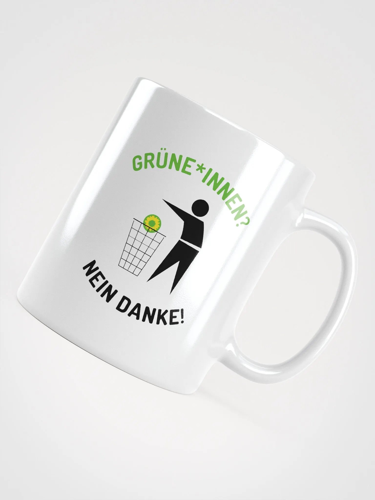Kaffee Tasse/Becher Grüne*innen Nein Danke - Spruch Statement Tasse product image (4)