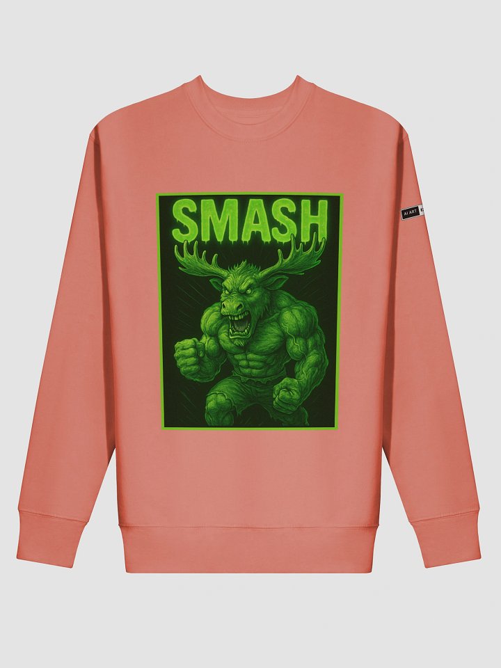"SMASH" premium cotton sweatshirt product image (2)