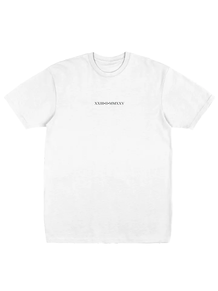 Release date t-shirt white product image (1)