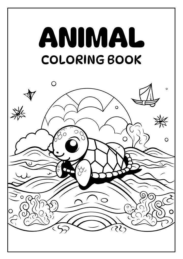 Animal coloring book for kids product image (1)