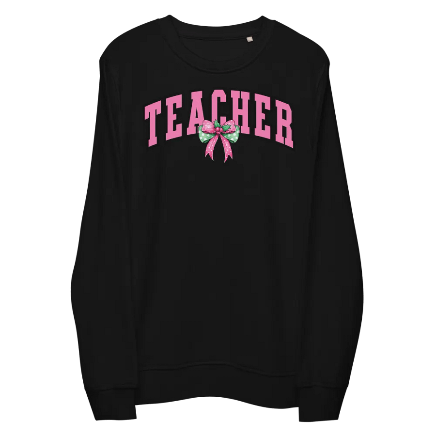 Chic Teacher Bow Sweatshirt product image (3)