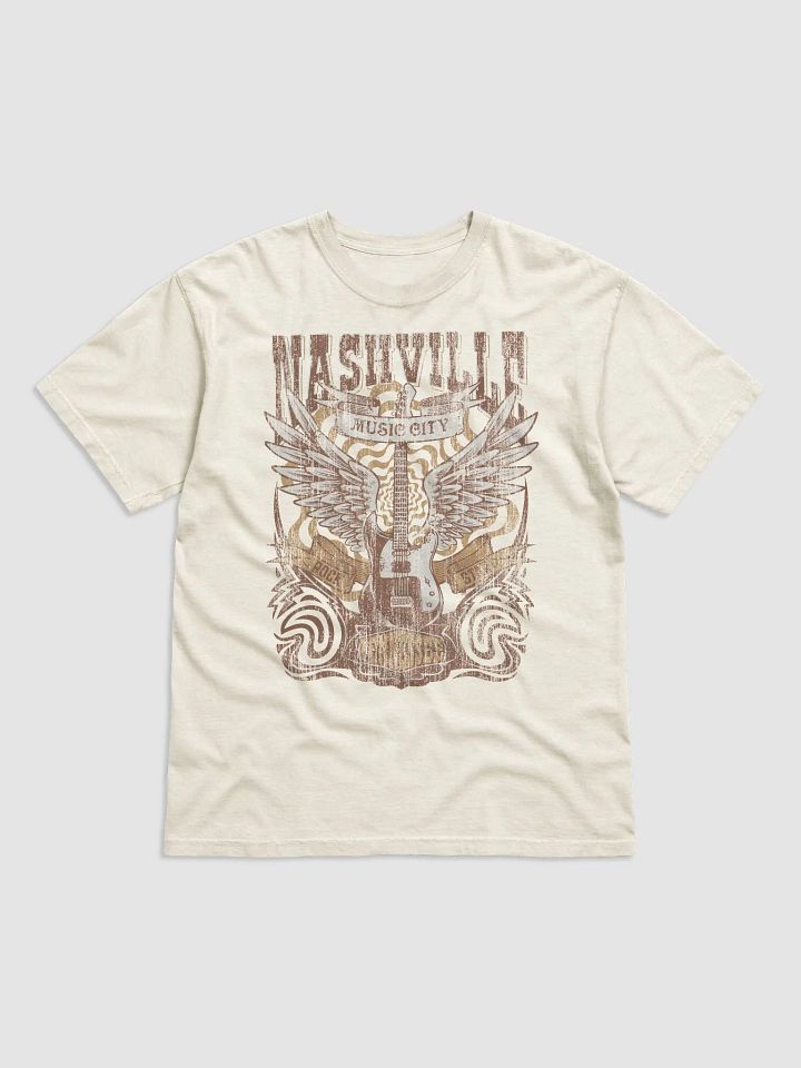 Nashville Music City T-Shirt | Retro-Style Western Grunge Tee for Travel and Road Trips product image (9)