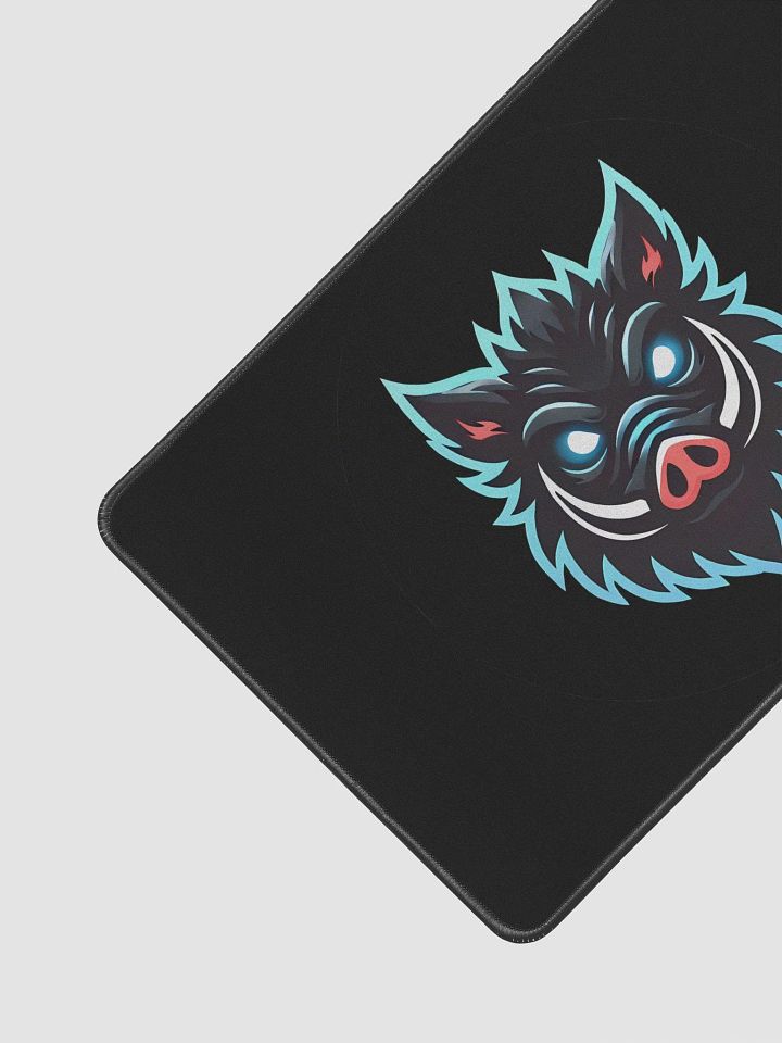 Neon Boar Head Desk Mat product image (2)