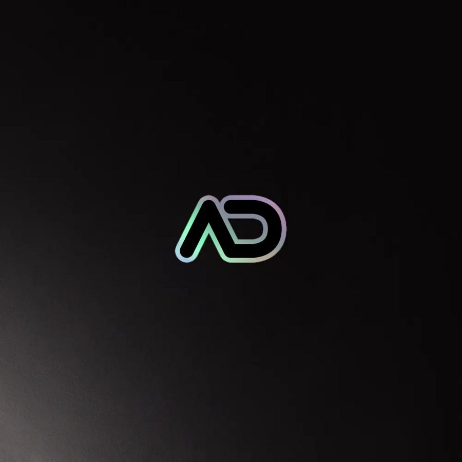 AD icon holographic stickers product image (4)
