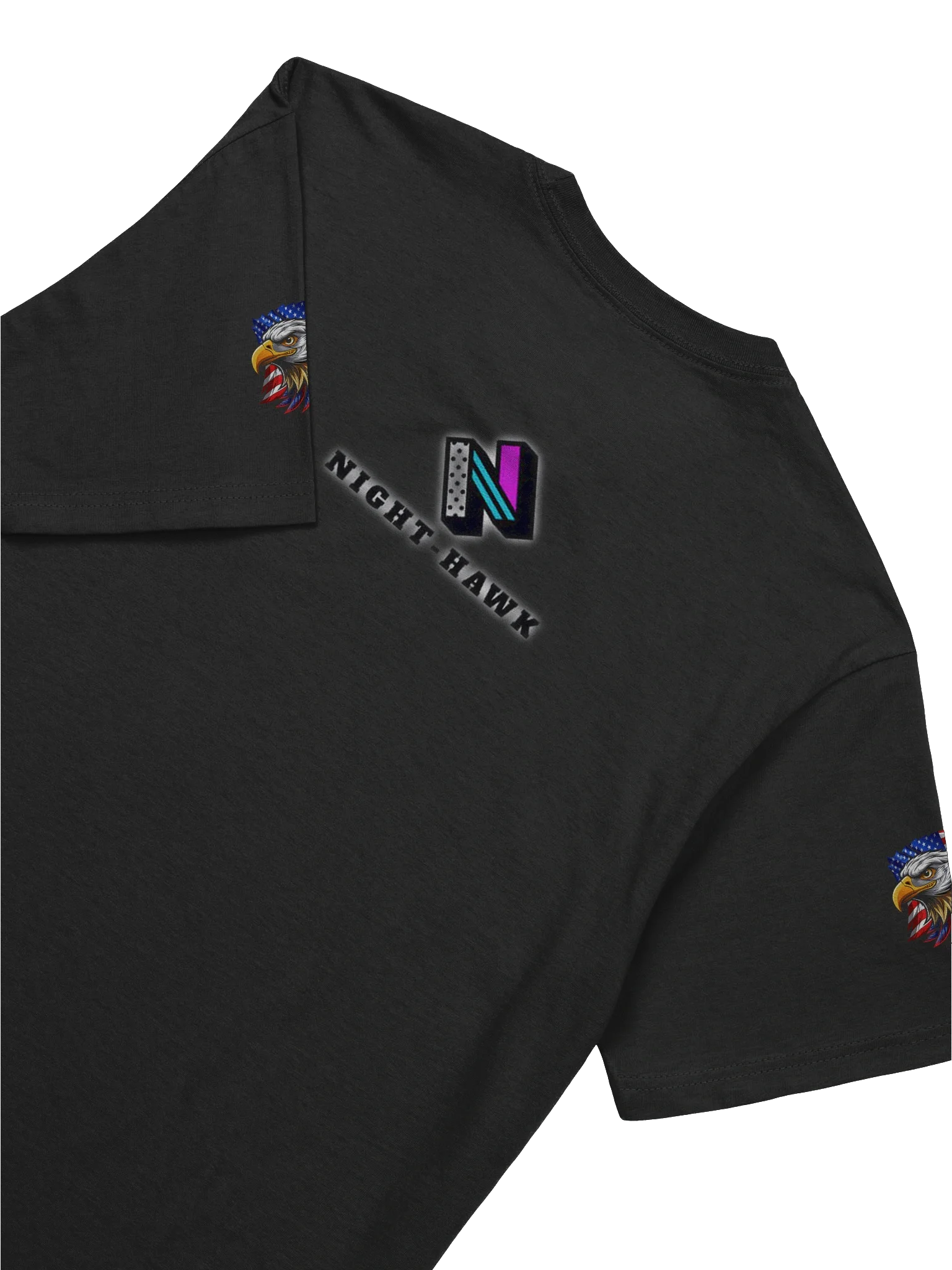 Glowing Night-Hawk Logo T-Shirt product image (7)