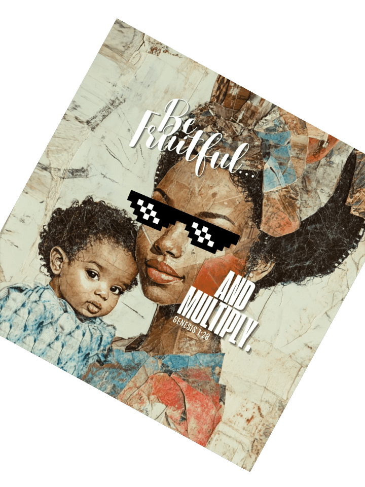 Be Fruitful: Square Sticker (African) product image (2)