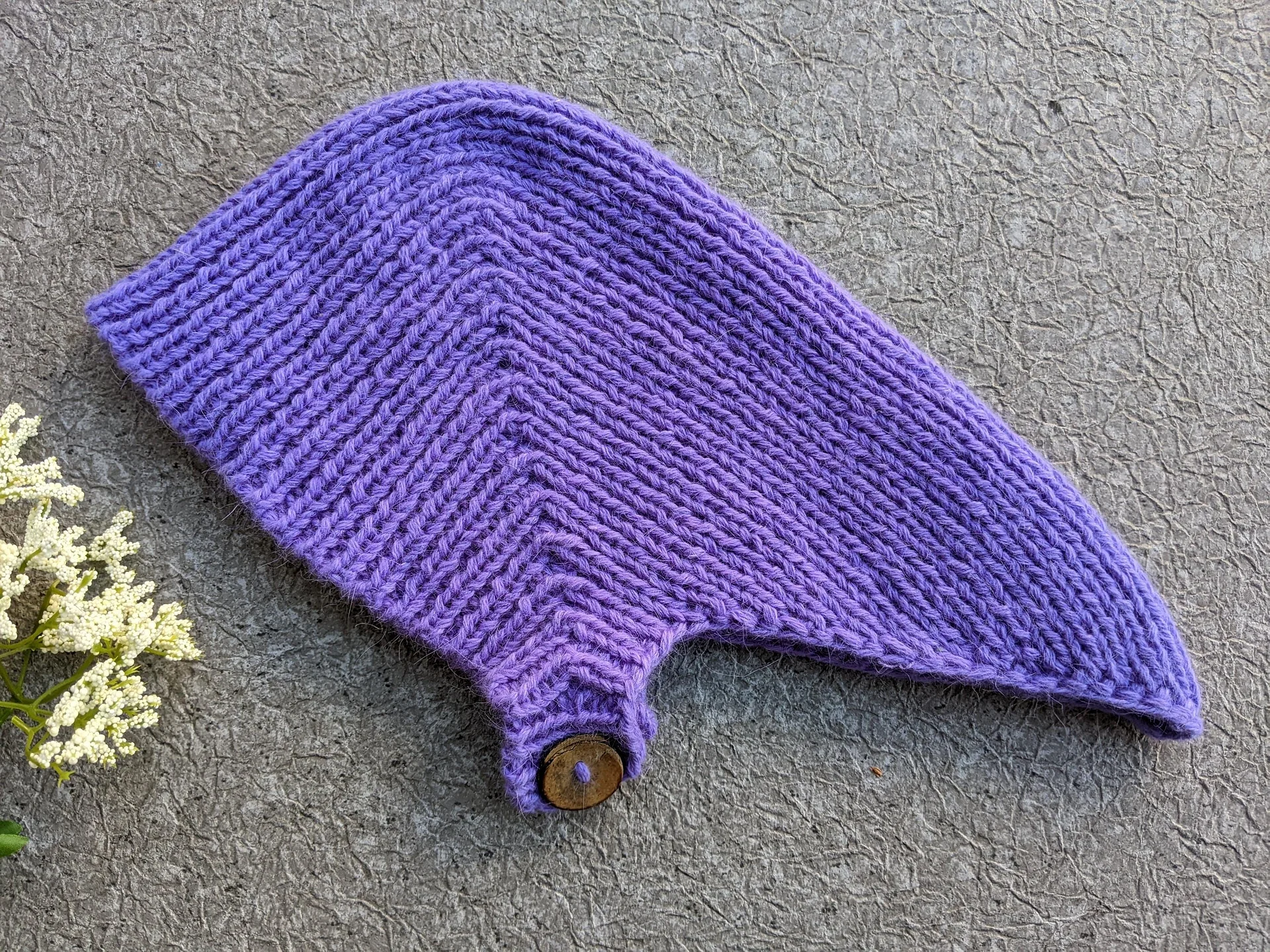 Knit Winter Bandana Kerchief Pattern product image (8)