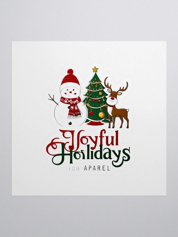 Joyful Holidays Kiss Cut Stickers product image (1)