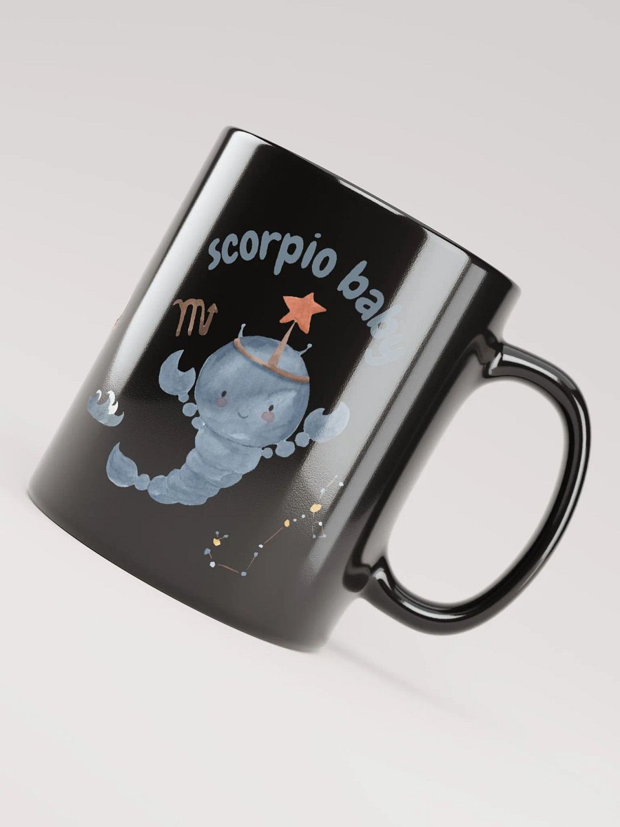 Scorpio Baby October 24 – November 21 BLACK GLOSSY MUG Baby Gift, New Baby Gift, Fun Astrology Gift product image (8)