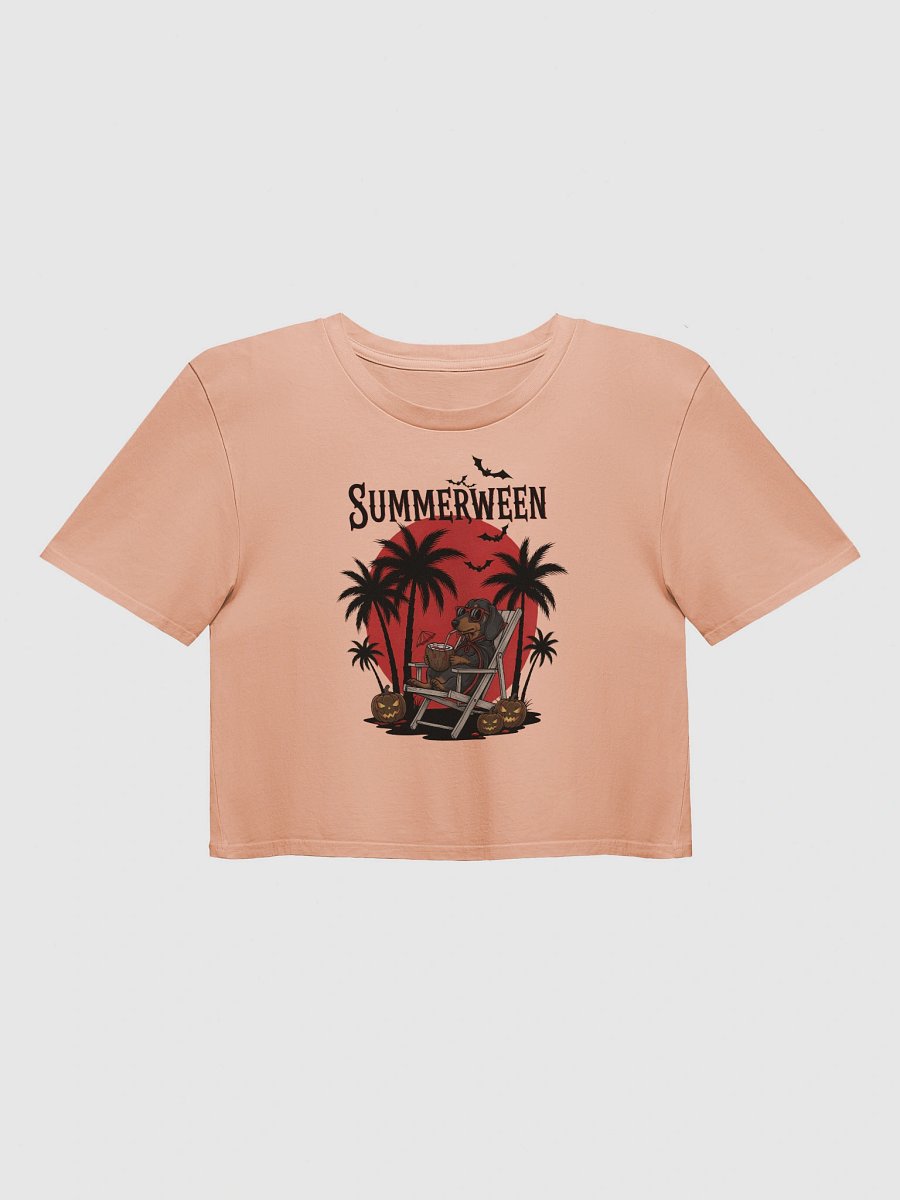 Summerween Vampire Dachshund Crop Top product image (1)