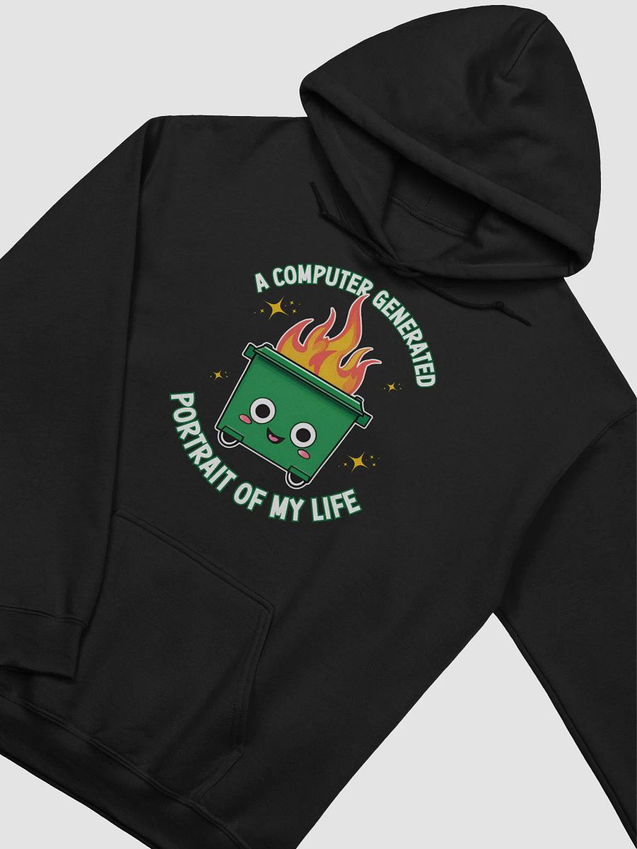 Dumpster Fire - A Computer Generated Portrait of My Life Hoodie product image (2)