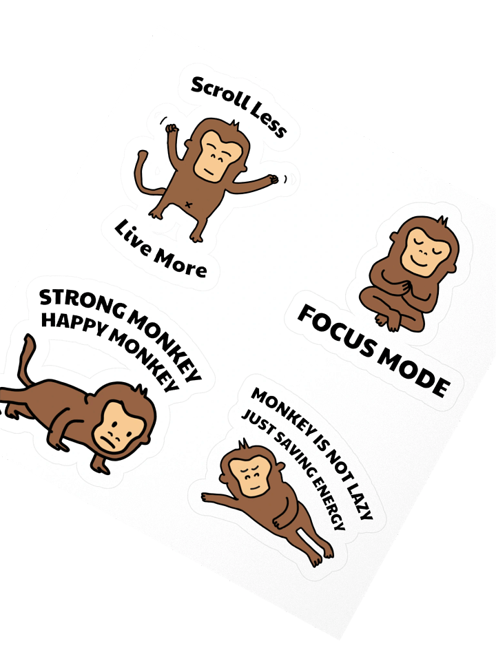 Monkey Motivation Sticker Pack product image (2)