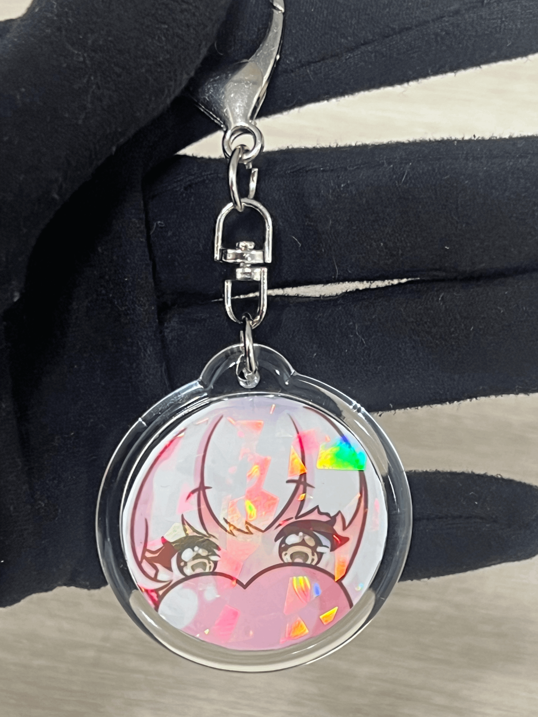 Circle Heart Acryllic Keychain product image (1)