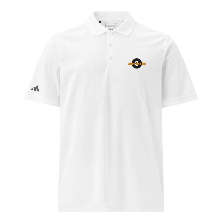 Bold Statement Sport Polo: JUST SAY NO product image (1)