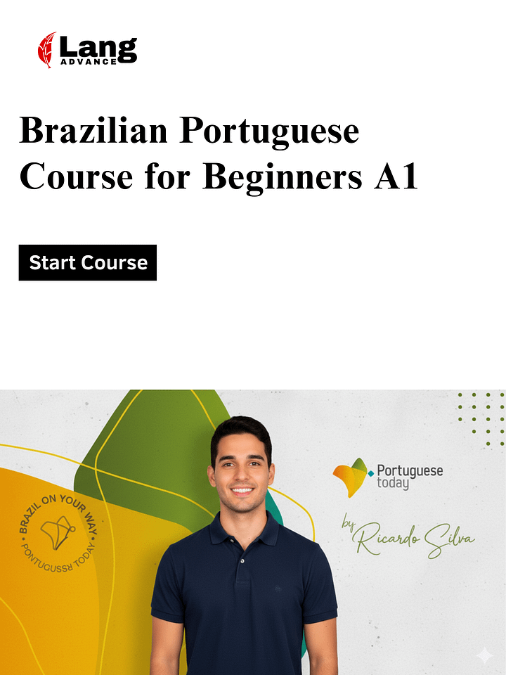 Brazilian Portuguese Course for beginners : Course A1 product image (1)