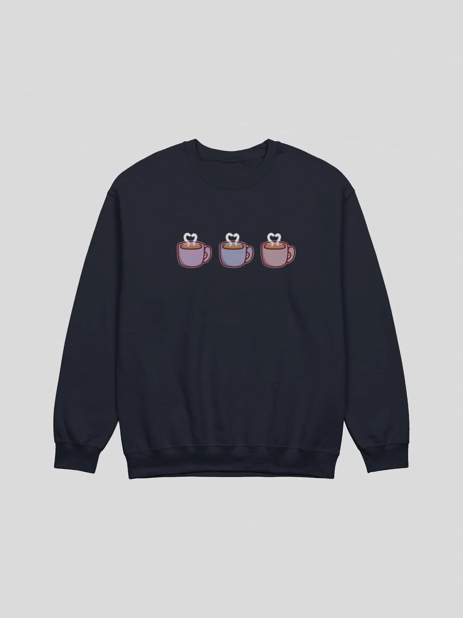 Cute & Cozy Hot Drinks Unisex Crewneck product image (2)