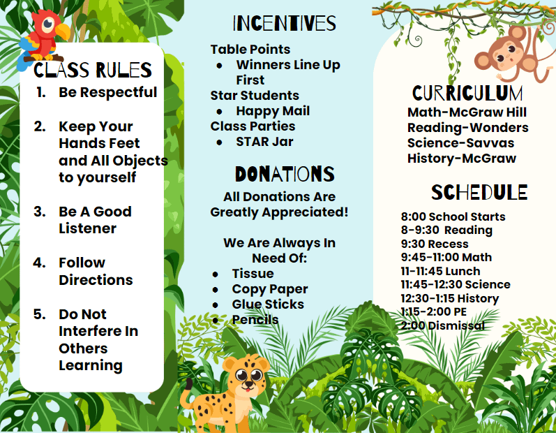 Jungle Back to School Brochure product image (3)
