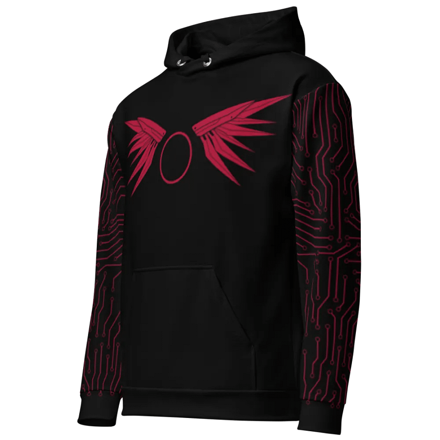 Mecha Warrior Hoodie - Black/Red product image (7)