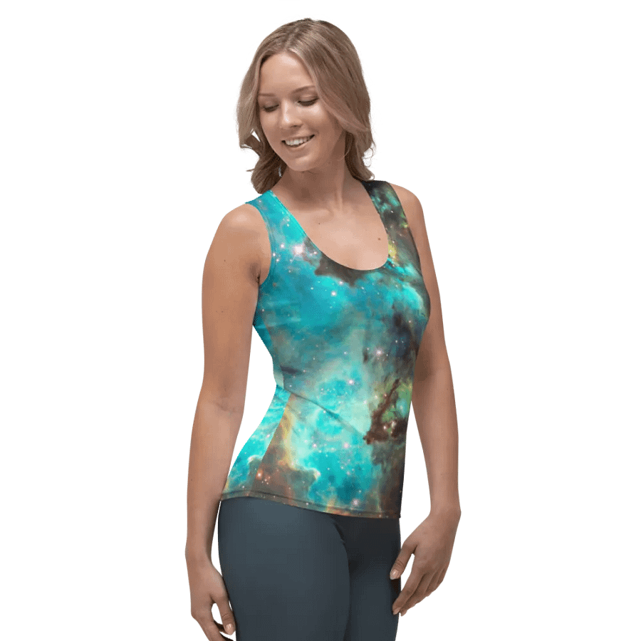 Green Galaxy Tank Top product image (3)