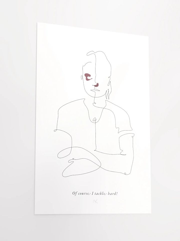 TACKLE HARD <3 Poster product image (6)