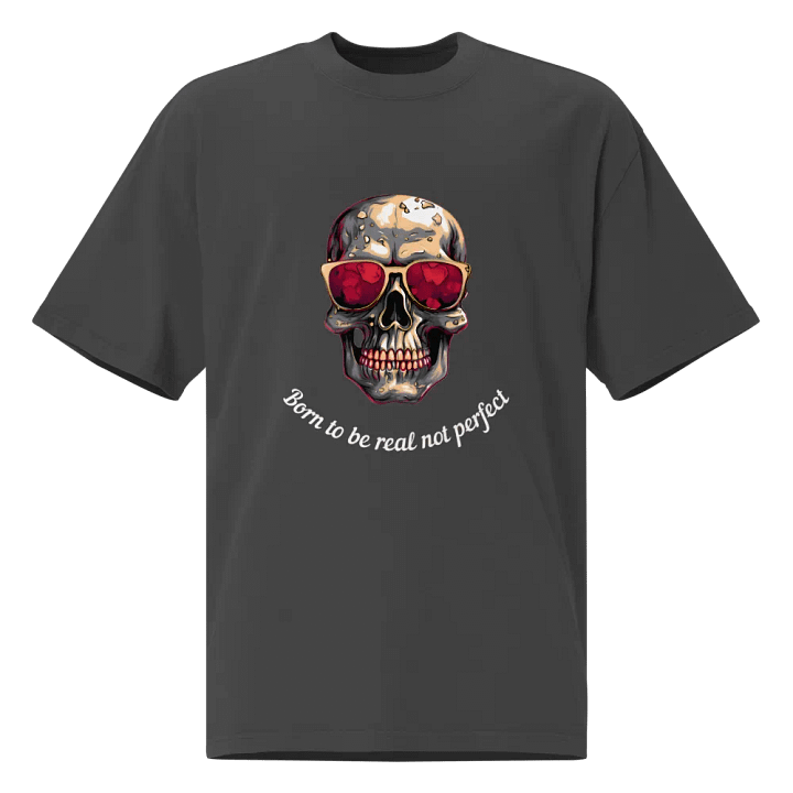 Reflective Skull Oversized Tee product image (1)