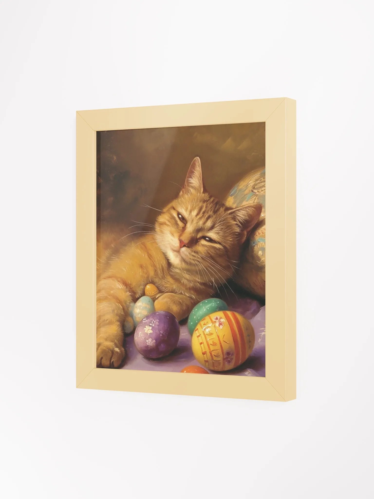 Tranquil Easter Cat Framed Poster product image (6)