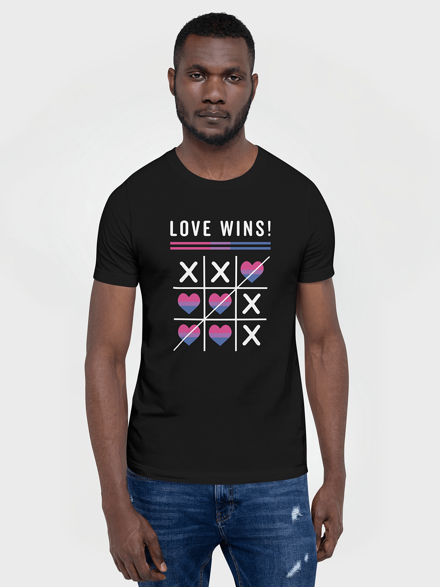 Tic Tac Toe Love Wins LGBTQ Bisexual Pride T-Shirt product image (1)