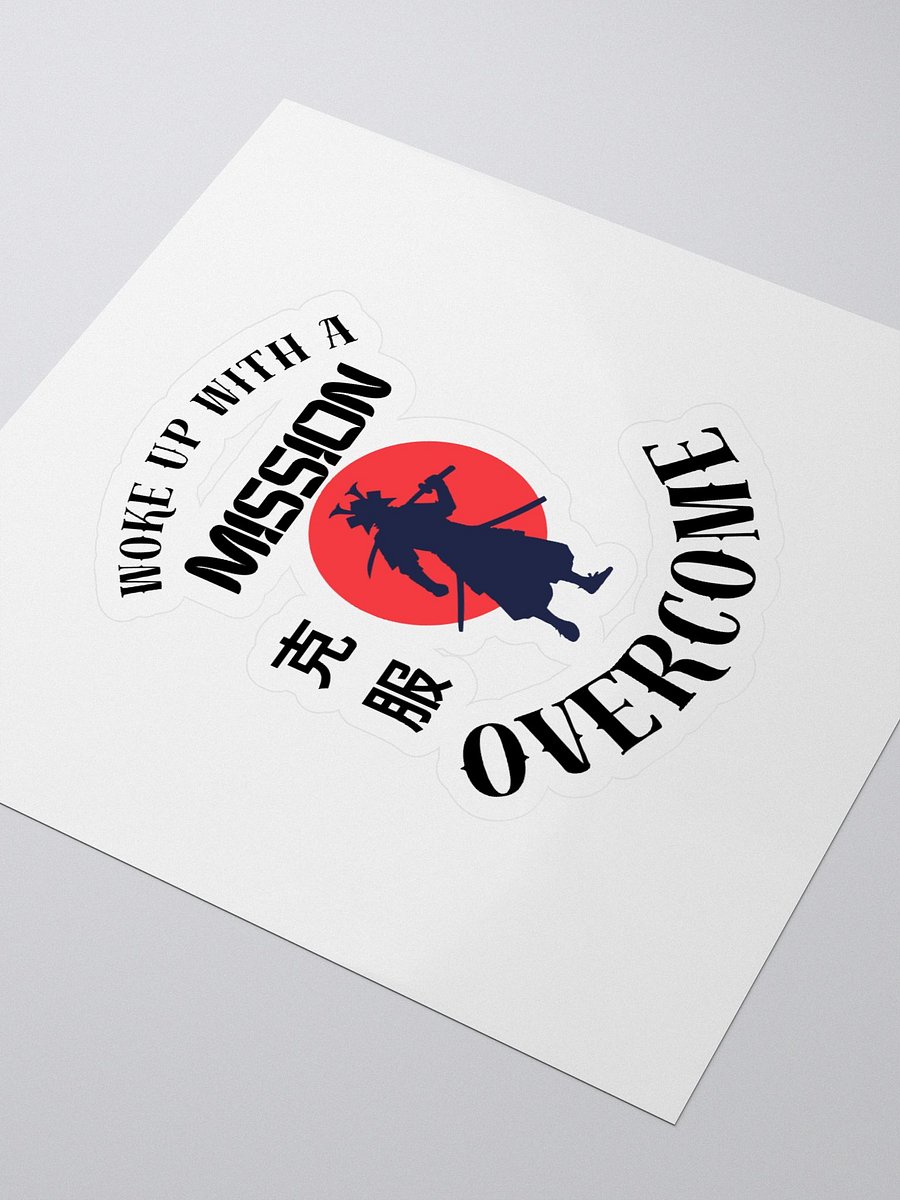 Woke Up With Mission - Samurai - Overcome - Alt - Sticker product image (3)
