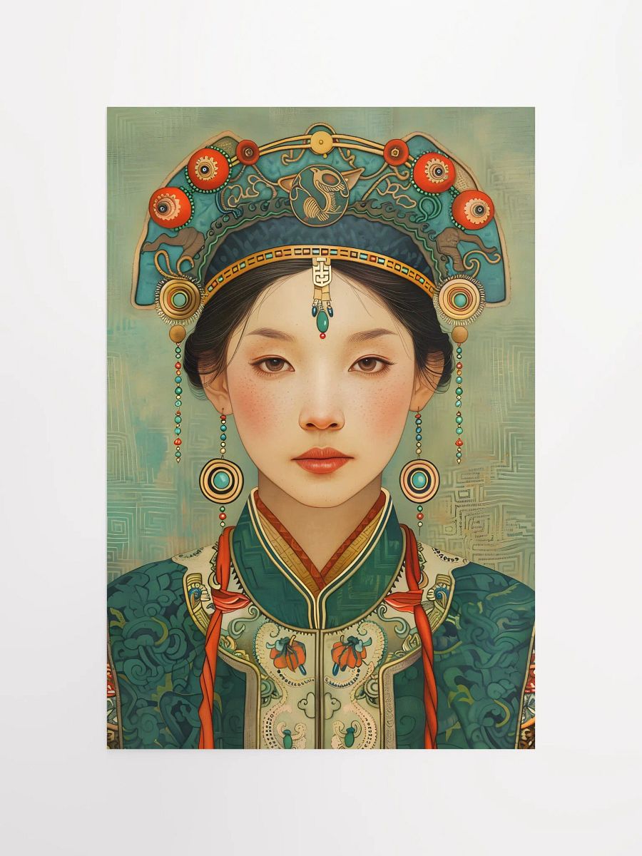 Elegant portrait of woman in traditional attire and jewelry product image (4)