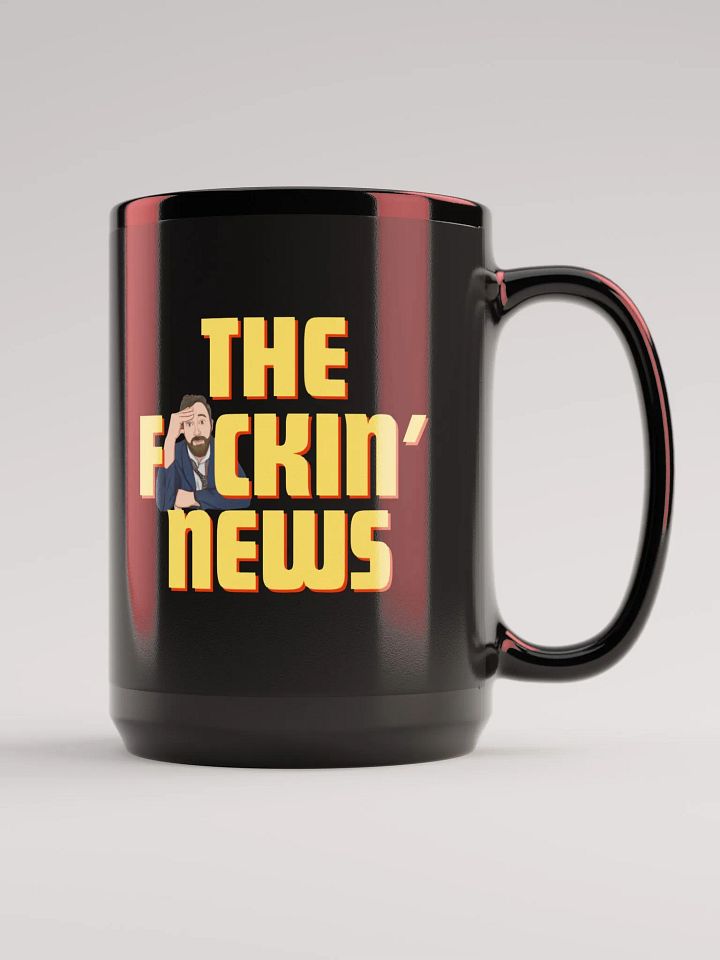 The F*ckin News Black Mug product image (1)