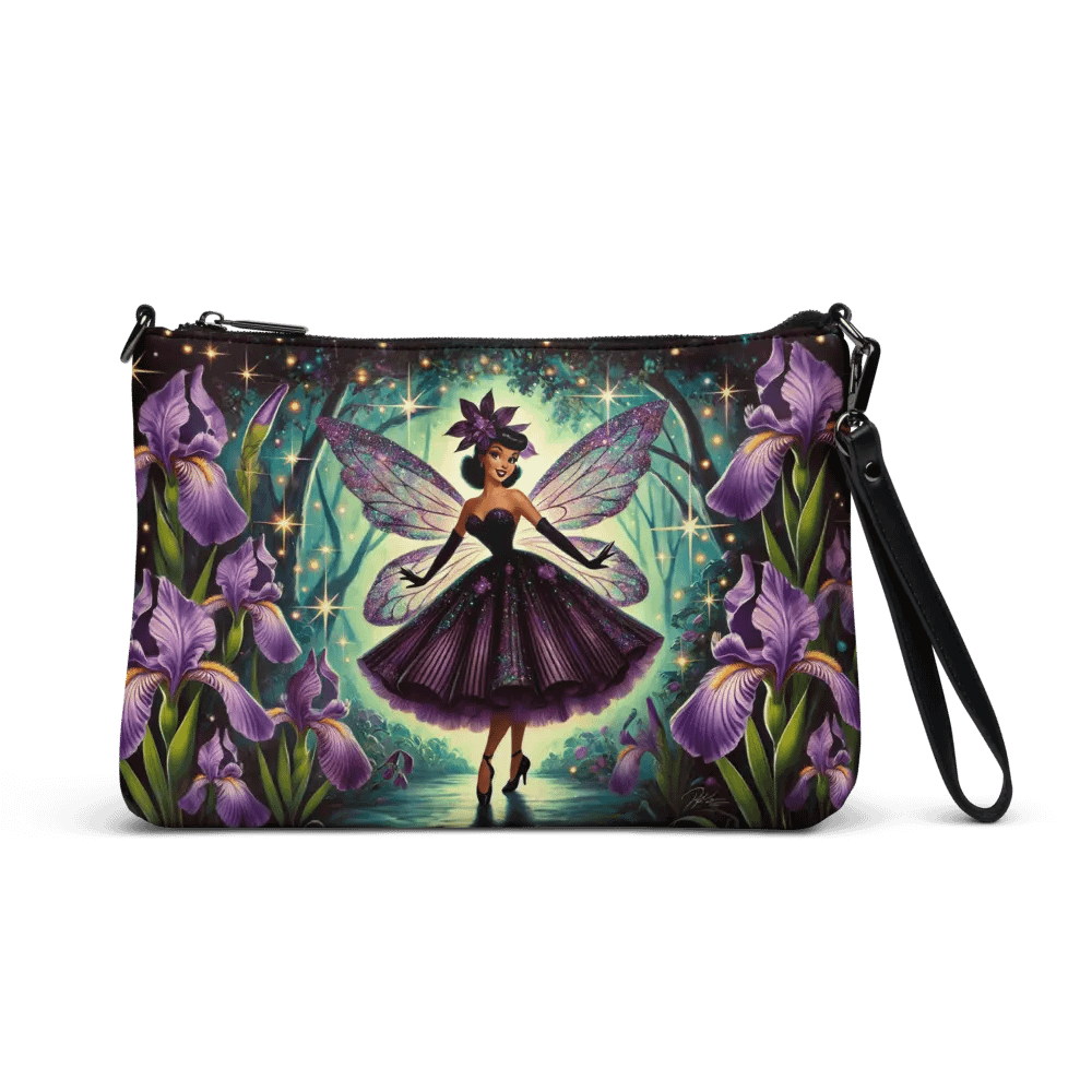 Enchanted Purple Iris Fairy Crossbody Bag - Fairytale Purse product image (1)