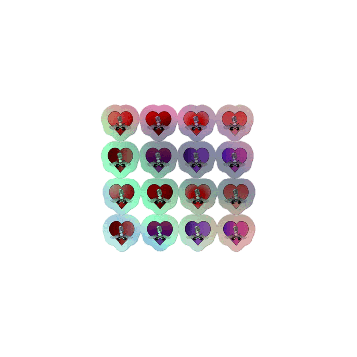 Holo-Heart Logo Mini Sticker Pack product image (1)