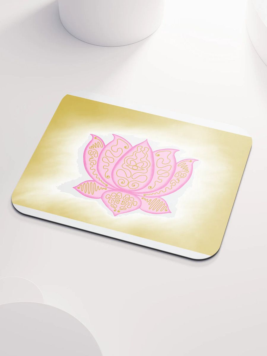 Golden Lotus Mouse Pad product image (3)