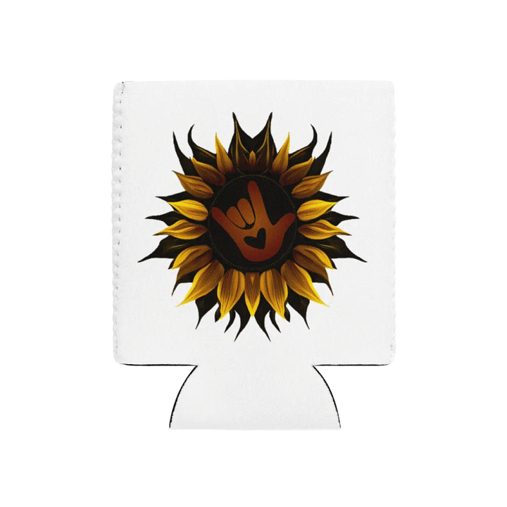ASL Love Sunflower Can Cooler product image (1)