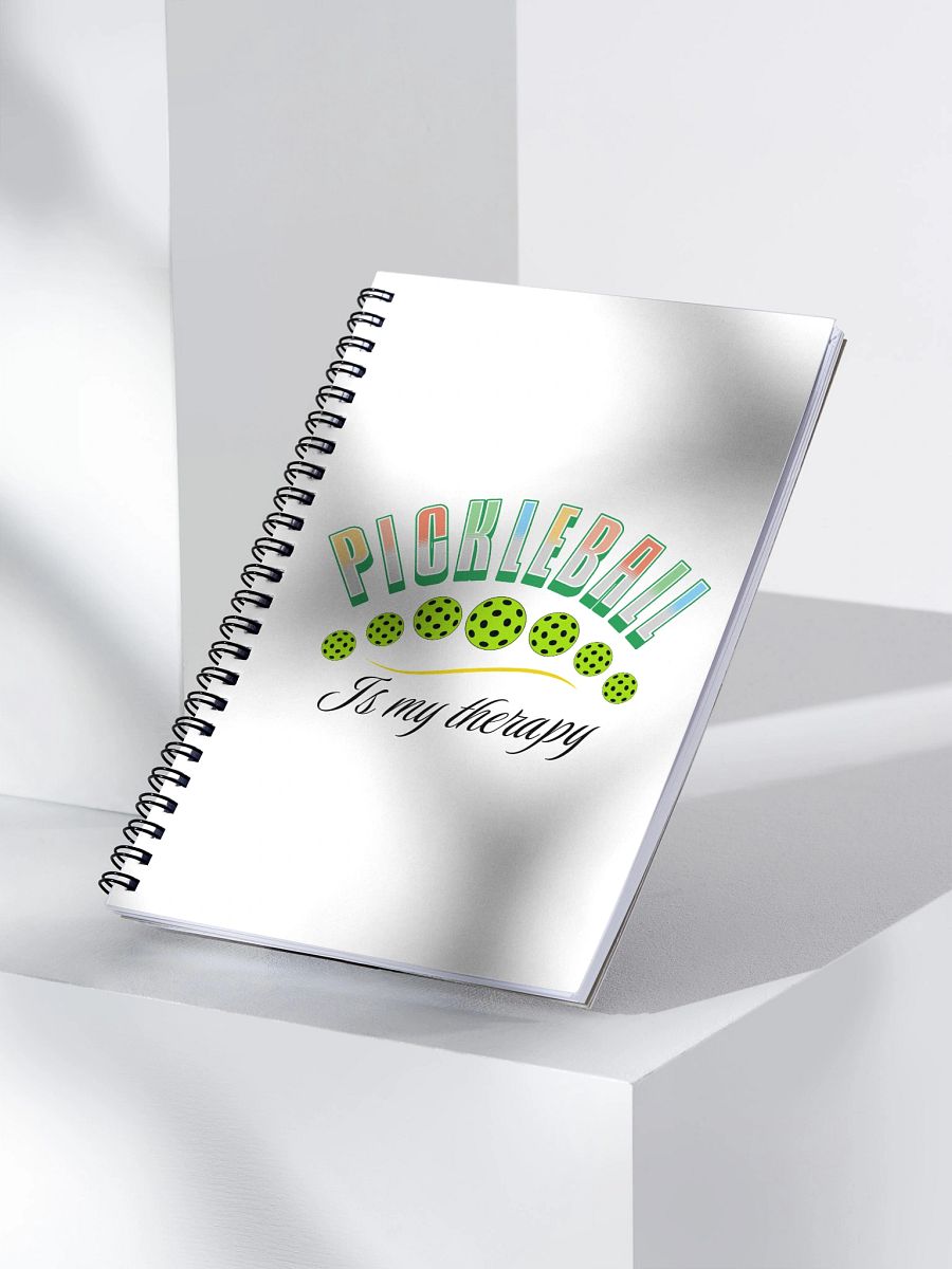 Pickleball Is My Therapy Spiral Notebook product image (3)