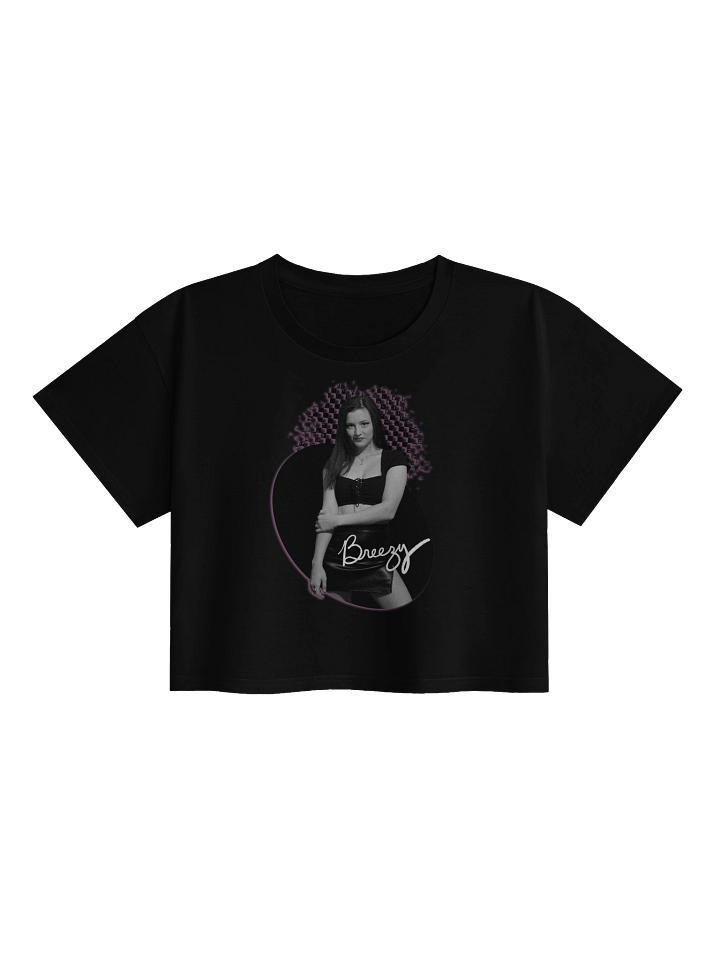 Breezy B&W (and Purple!) Crop Top! product image (1)