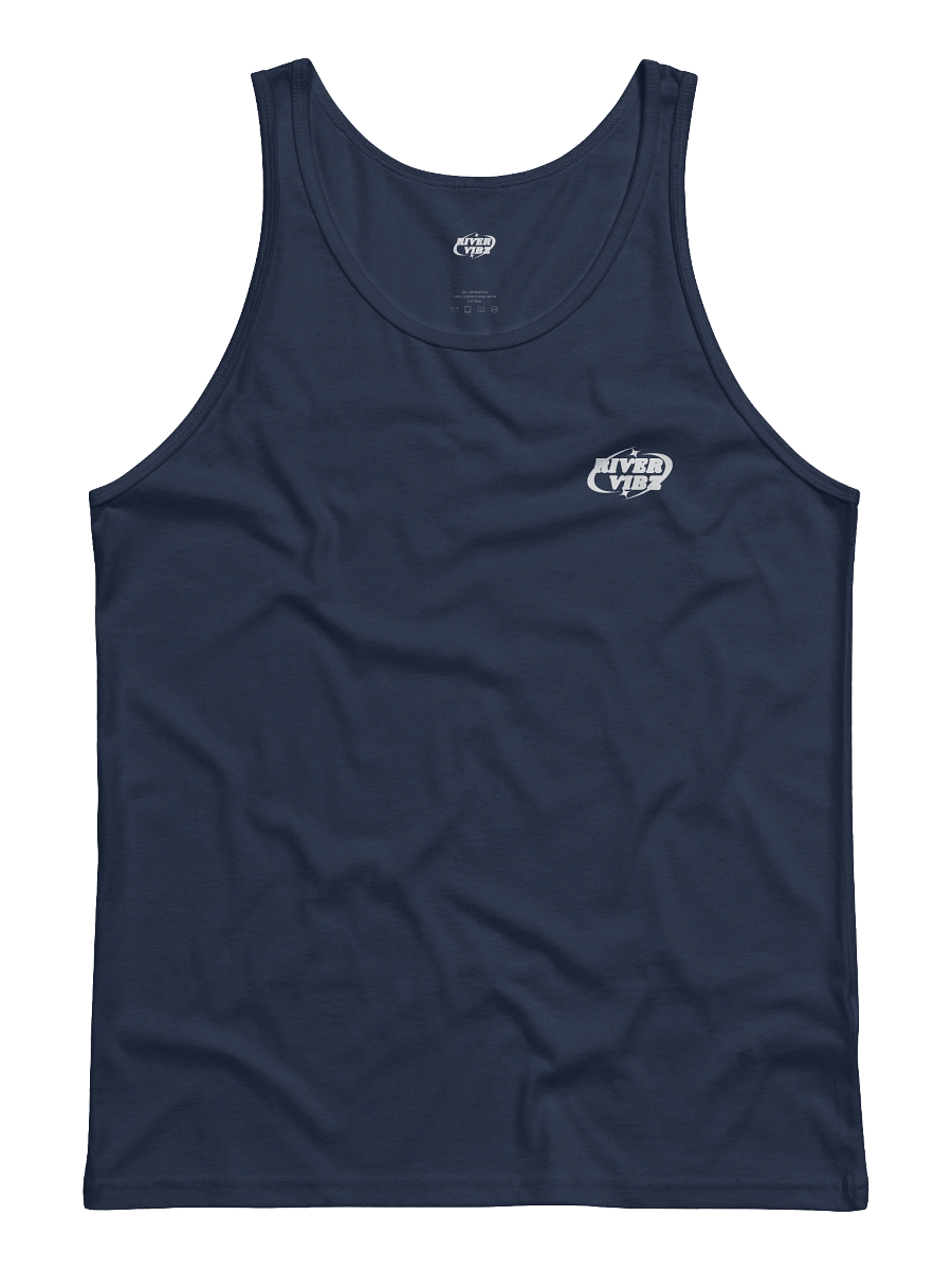 Men's White Starry River Vibz Logo Tank product image (1)