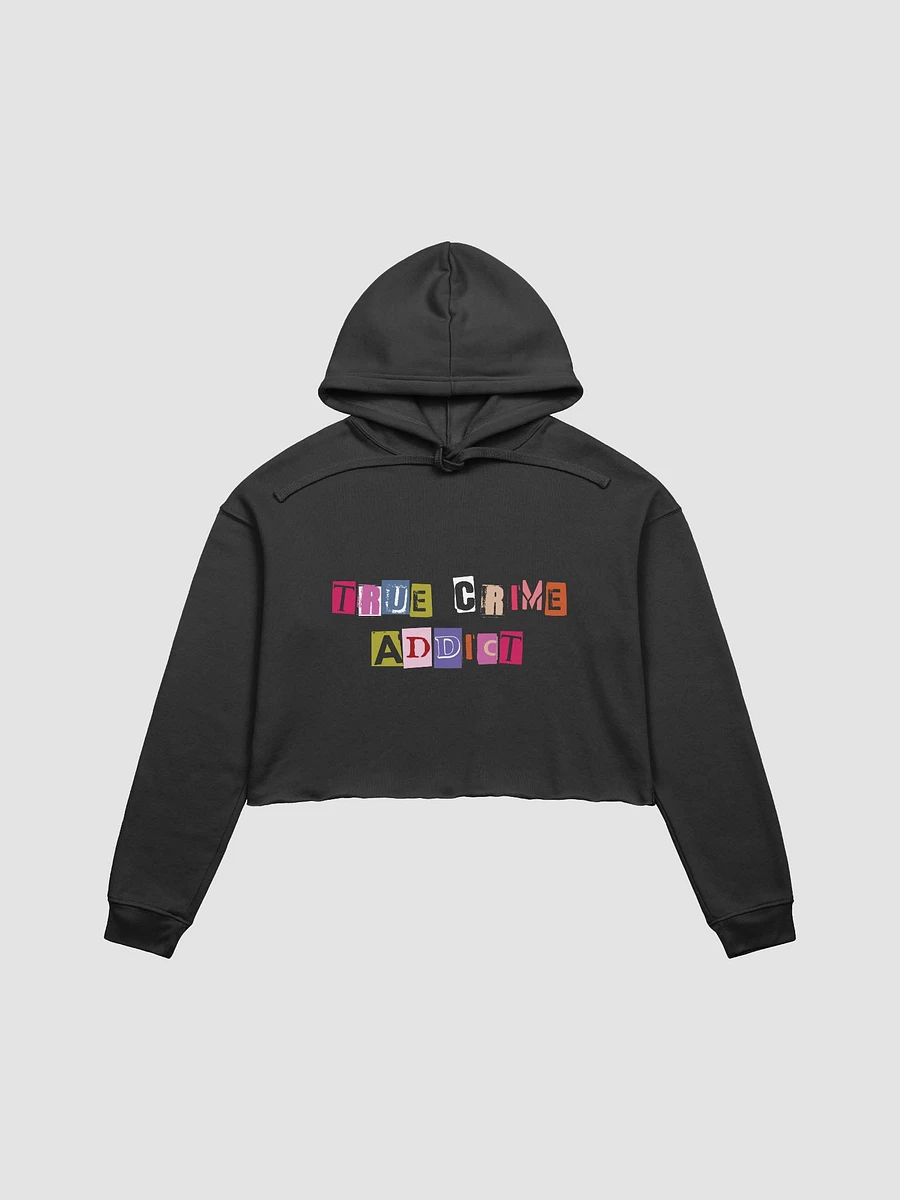 True Crime Addict Crop Sweatshirt - Black product image (1)