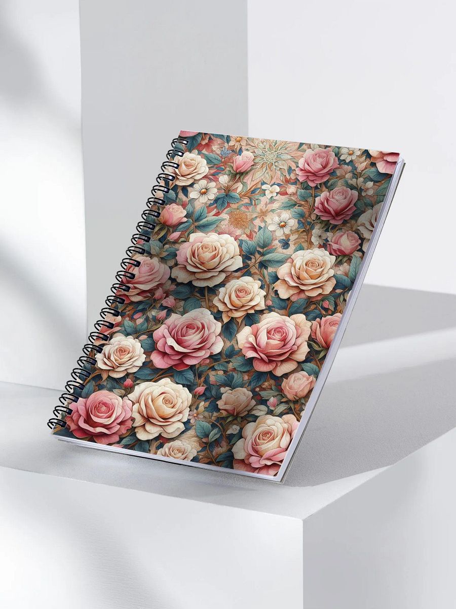 Royal Floral Spiral Notebook product image (3)