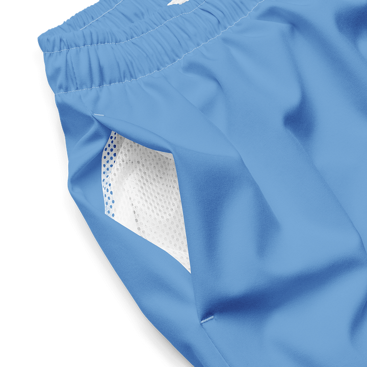 French Riviera Blue Solid Color Men's Swim Trunks product image (1)