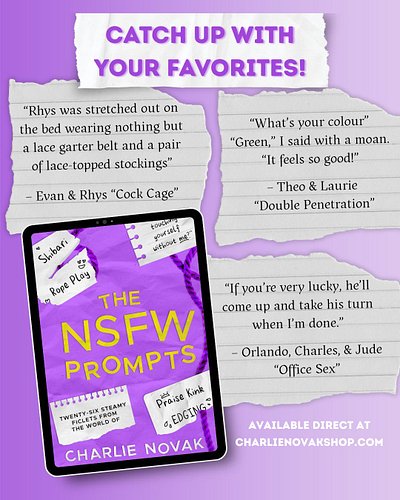 Out Now: THE NSFW PROMPTS 💜

Available exclusively at charlienovakshop.com 

I'm super excited to share that my second set of...